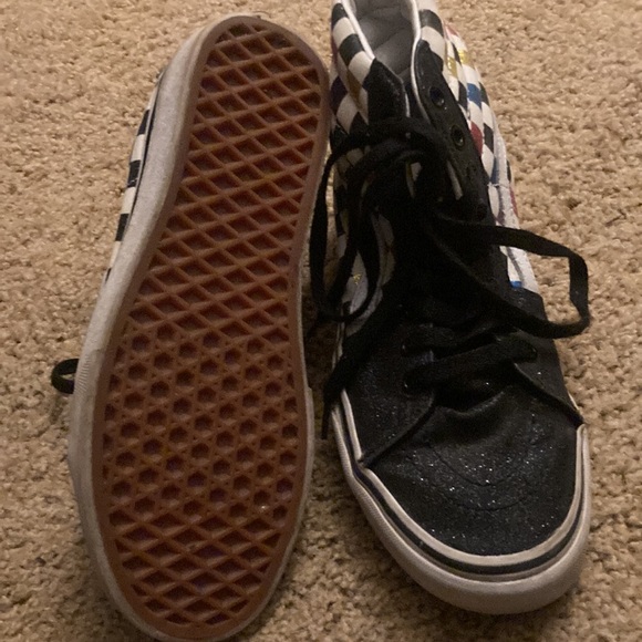 Vintage Vans Off the Wall high top with glitter checkers - Picture 4 of 8